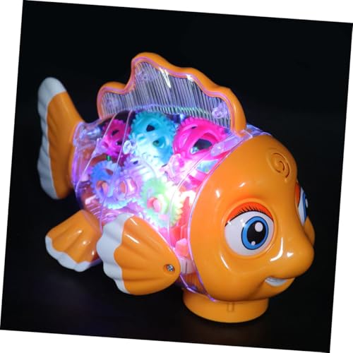 HANABASS Leuchtendes Transparentes fischspielzeug mit Musik Bewegliche Universalräder Interaktives Geräuschspielzeug für Kleinkinder Jahre Inklusive Schraubendreher Fördert HANABASS Leuchtendes Transparentes fischspielzeug mit Musik Bewegliche Universalräder Interaktives Geräuschspielzeug für Kleinkinder Jahre Inklusive Schraubendreher Fördert von HANABASS
