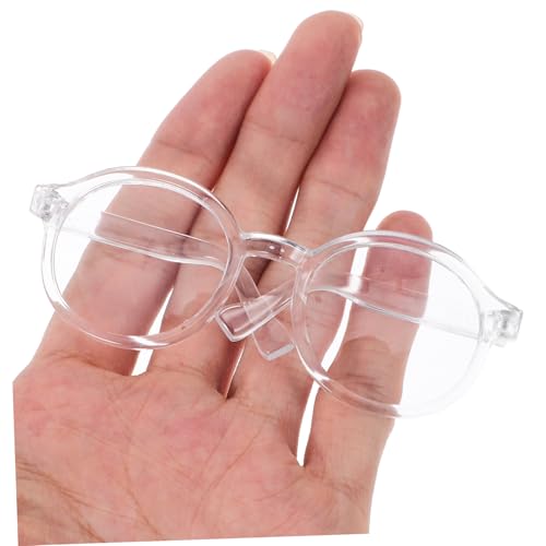 HANABASS Mini Puppenbrille Transparent Runde Kunststoffbrille Für Puppen Kostüm Zubehör Modebrille Für Puppenhaus DIY Anziehspielzeug HANABASS Mini Puppenbrille Transparent Runde Kunststoffbrille Für Puppen Kostüm Zubehör Modebrille Für Puppenhaus DIY Anziehspielzeug von HANABASS