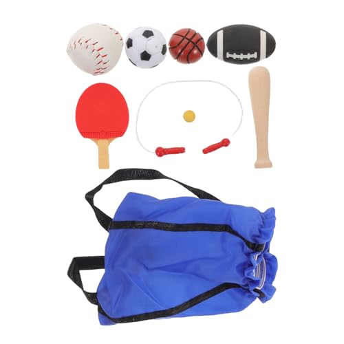 HANABASS Miniatur Dollhouse Sportausrüstung Set Mini Basketball Fußball Springseil Realistisches Mini Sport Equipment für Puppen Tragbar Robust Detailliert Für Puppenhaus Dekoration und HANABASS Miniatur Dollhouse Sportausrüstung Set Mini Basketball Fußball Springseil Realistisches Mini Sport Equipment für Puppen Tragbar Robust Detailliert Für Puppenhaus Dekoration und von HANABASS