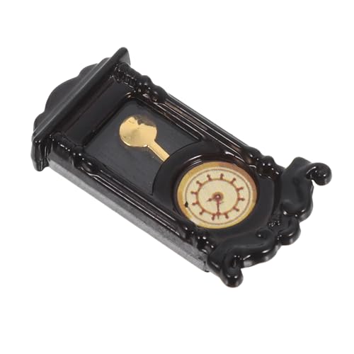 HANABASS Miniatur Puppenhaus Wanduhr mit Beweglichem Schwunggewicht Realistische Vintage Uhr Dekoratives Miniatur-zubehör für Puppenhaus Wohnzimmer und Lernspielzeug HANABASS Miniatur Puppenhaus Wanduhr mit Beweglichem Schwunggewicht Realistische Vintage Uhr Dekoratives Miniatur-zubehör für Puppenhaus Wohnzimmer und Lernspielzeug von HANABASS