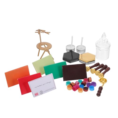 HANABASS Miniatur-wachssiegel Stempel Set Weihnachtsmotiv Dollhouse Dekor Zubehör Vielseitig für Umschlagversiegelung DIY Bastelprojekte Realistische Details Festliche Puppenhaus Dekoration HANABASS Miniatur-wachssiegel Stempel Set Weihnachtsmotiv Dollhouse Dekor Zubehör Vielseitig für Umschlagversiegelung DIY Bastelprojekte Realistische Details Festliche Puppenhaus Dekoration von HANABASS