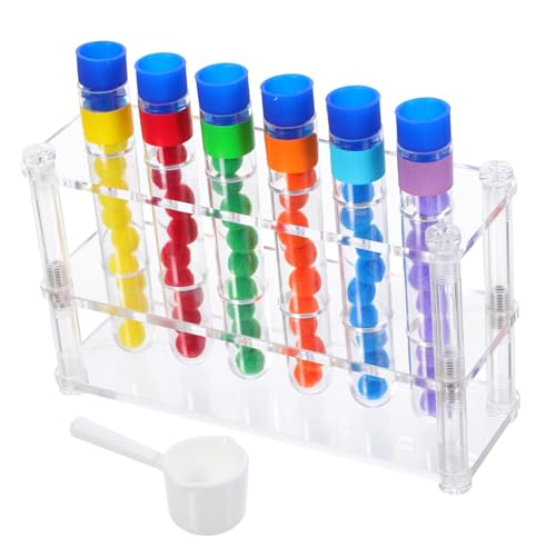 HANABASS Montessori Farbensortier Zählset für Kleinkinder Stem Lernspielzeug mit Testrohren und Bunten Perlen Fördert Feinmotorik Farberkennung und Frühkindliche Mathematik Sicher und HANABASS Montessori Farbensortier Zählset für Kleinkinder Stem Lernspielzeug mit Testrohren und Bunten Perlen Fördert Feinmotorik Farberkennung und Frühkindliche Mathematik Sicher und von HANABASS