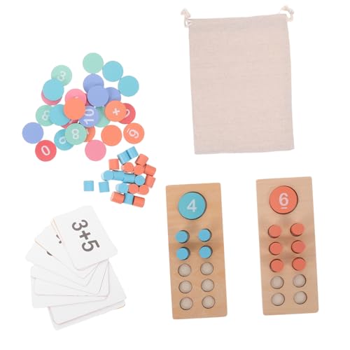 HANABASS Zählblöcke Aus Holz Pädagogisches Mathe-lernspielzeug Für Kleinkinder Mit Bunten Perlen Zum Erlernen Von Addition Und Subtraktion Für Montessori-Bildung Und Interaktives HANABASS Zählblöcke Aus Holz Pädagogisches Mathe-lernspielzeug Für Kleinkinder Mit Bunten Perlen Zum Erlernen Von Addition Und Subtraktion Für Montessori-Bildung Und Interaktives von HANABASS