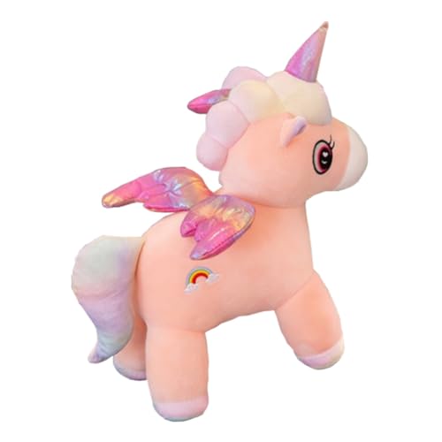 HANABASS Niedliches Einhorn Plüschtier Kuschelkissen Weiches Cartoon Stofftier für Mädchen und Kreative Lustige Einhornpuppe Umarmen HANABASS Niedliches Einhorn Plüschtier Kuschelkissen Weiches Cartoon Stofftier für Mädchen und Kreative Lustige Einhornpuppe Umarmen von HANABASS