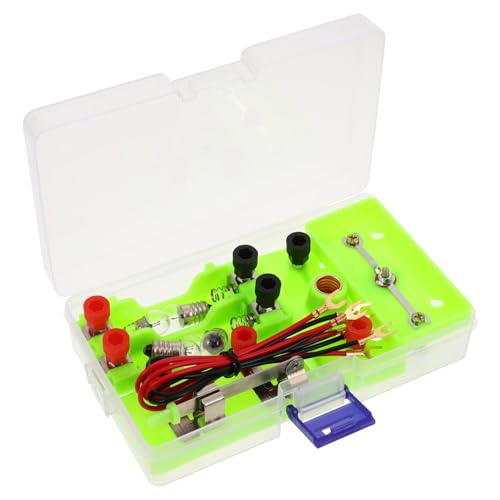 HANABASS Physik Experimentier-Set Grundausstattung Elektrizität Schaltkreis Lernspielzeug für Schulversuche Sicher Kompakt Fördert Zusammenarbeit Einfache Montage Vielfältige Experimente HANABASS Physik Experimentier-Set Grundausstattung Elektrizität Schaltkreis Lernspielzeug für Schulversuche Sicher Kompakt Fördert Zusammenarbeit Einfache Montage Vielfältige Experimente von HANABASS