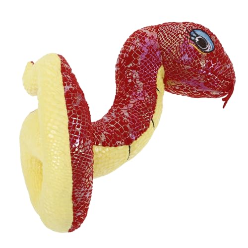 HANABASS Plüschtier Schlange Kuscheliges Stofftier Jahr der Schlange Rotes Cartoon Tier Realistisches Langlebiges Weiches für Spaßige Streiche und Dekoration HANABASS Plüschtier Schlange Kuscheliges Stofftier Jahr der Schlange Rotes Cartoon Tier Realistisches Langlebiges Weiches für Spaßige Streiche und Dekoration von HANABASS