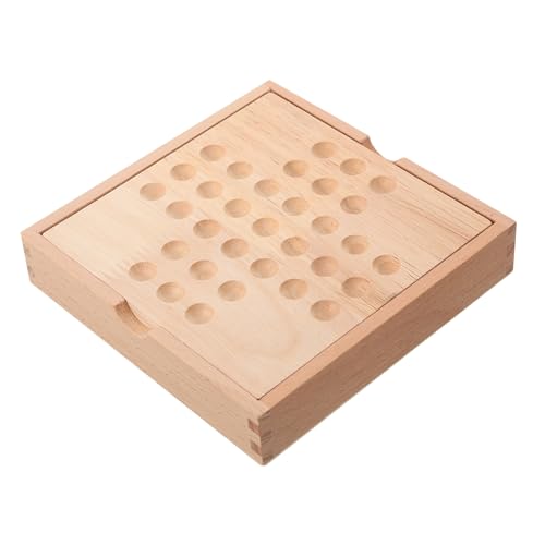 HANABASS Schachspiel Holzspielzeug für Spieler Pädagogisches Denkspiel Tragbares Mini Schachbrett Interaktives Lernspiel für Drinnen für Familie HANABASS Schachspiel Holzspielzeug für Spieler Pädagogisches Denkspiel Tragbares Mini Schachbrett Interaktives Lernspiel für Drinnen für Familie von HANABASS