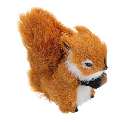 HANABASS Eichhörnchen Figur Realistisch Simulationstier-Ornament Süße Plüsch-tierfigur Weiches Stofftier-Modell Dekoration Für Heim Und Garten HANABASS Eichhörnchen Figur Realistisch Simulationstier-Ornament Süße Plüsch-tierfigur Weiches Stofftier-Modell Dekoration Für Heim Und Garten von HANABASS