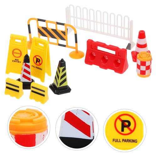 HANABASS Straßenschilder Spielset Teilig Miniatur Baustellen Verkehrszeichen und Straßensperren aus Kreatives Lernspielzeug für Vorstellungskraft und Kognition HANABASS Straßenschilder Spielset Teilig Miniatur Baustellen Verkehrszeichen und Straßensperren aus Kreatives Lernspielzeug für Vorstellungskraft und Kognition von HANABASS