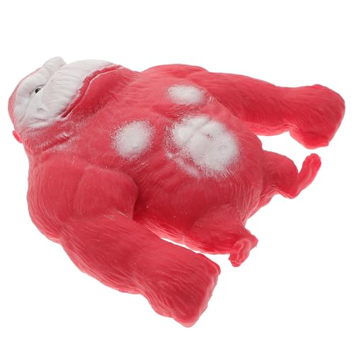 HANABASS Stressabbau Gorilla aus Weichem TPR Dehnbarer Glatter Oberflächenstruktur Kleines Rotes Squeeze Animal für Kinderparty und Entspannende Druckentlastung HANABASS Stressabbau Gorilla aus Weichem TPR Dehnbarer Glatter Oberflächenstruktur Kleines Rotes Squeeze Animal für Kinderparty und Entspannende Druckentlastung von HANABASS