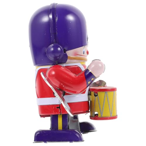 HANABASS Wind up Blechroboter mit Trommel Niedliches Sicher Abgerundete Kanten Langlebiges Mechanisches Sammlerstück Fördert Koordination und Fantasie HANABASS Wind up Blechroboter mit Trommel Niedliches Sicher Abgerundete Kanten Langlebiges Mechanisches Sammlerstück Fördert Koordination und Fantasie von HANABASS