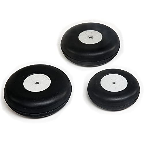 HANGAR 9 Wheel Set, 5" (2) & 4" (1): OV-10 Bronco von HANGAR 9