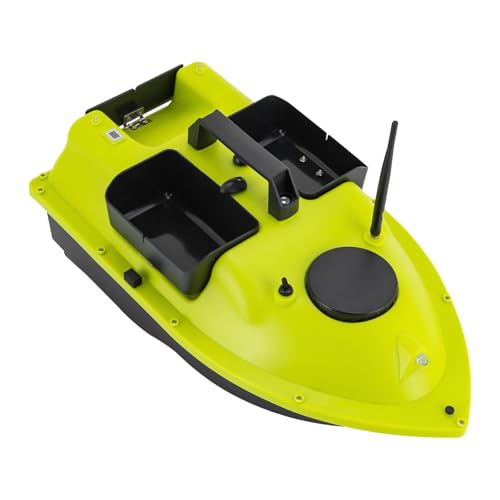 HANGKAI Futterboot 600m Fernbedienung mit GPS und LED-Licht Fischköderboot mit 2 * 5200mAh Li-Ionen Batterien RC Angeln Köderboot mit 2kg Beladung von HANGKAI