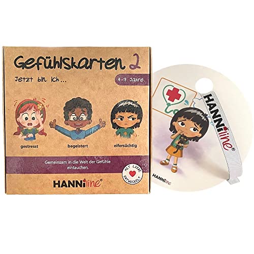 HANNIline® Gefühlskarten 2 für Kinder zwischen 4-7 Jahren - komplexe Emotionen verstehen von HANNIline