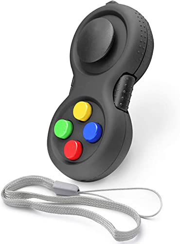 HAOSHICS Fidget Pad, tragbarer Fidget-Controller, klassischer Retro-Spiel-Controller, Fidget-Spielzeug, Handheld-Spielzeug-Controller mit 8 Fidget-Funktionen, Controller-Spiel-Pad für Teenager, von HAOSHICS