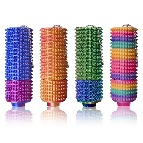 4 Stücke Little Ouchies Fidget Toy, Stacheliges Sensorik Spielzeug für Erwachsene, Tragbares ADHS Spielzeug zur Stressabbau Angst, Fidget Roller Keychain, EIN Geschenk der Neuheit 4 Stücke Little Ouchies Fidget Toy, Stacheliges Sensorik Spielzeug für Erwachsene, Tragbares ADHS Spielzeug zur Stressabbau Angst, Fidget Roller Keychain, EIN Geschenk der Neuheit von HAOYEGUOJI
