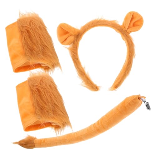 HAPINARY 1 Satz Halloween-Tier-Stirnbänder Löwenkopf Löwen Kostüm Stirnband Tierisches Haarband für Halloween Tierische Verkleidung für Halloween Tiere Ohr Stirnband Kopfschmuck Stoff von HAPINARY