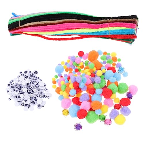 HAPINARY 1 Set DIY Material Set Bastelbedarf Für Kinder Dekorative DIY Stiele Plüsch Gedrehte Stäbchen Kinder DIY Zubehör Bastelbedarf Buntes DIY Zubehör Gedrehte Stäbchen Set von HAPINARY