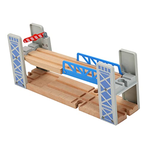 HAPINARY 1 Set Holzschienen Eisenbahn Brücke Überführung Für DIY Bahn Zubehör Modelleisenbahn Gleise Kreatives Lernspielzeug Für Kleinkinder Ab 3 Jahren von HAPINARY