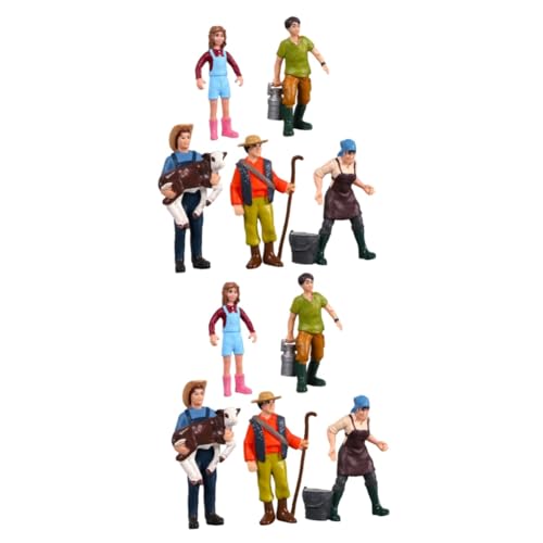 HAPINARY 10 STK Charaktermodell Baufiguren Modell Menschen Welt Aktion miniaturfiguren miniaturen Figuren Figurenmodell Puppenhausdekoration bemalte Figuren Landschaftsfiguren Vinyl von HAPINARY