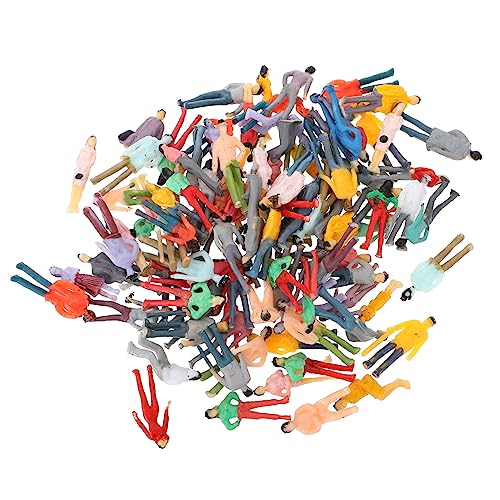 HAPINARY 100 STK Charaktermodell Miniaturbausatz Strand 1 75 Personen Zahl Mini Menschliche Figur -Figur Diorama Menschenfiguren Menschen Figur Modell Kinder Dekor Mini-züge Plastik von HAPINARY