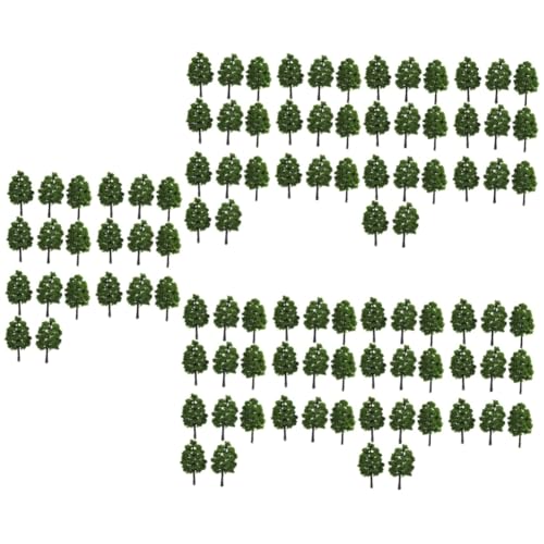 HAPINARY 100 STK Landschaftsmodellbaum Modellbäume u Miniatur-landschaftsbäume Miniatur-modellbäume Landschaftsmodell Baum Und Büsche Modelle Regenwaldbäume Draussen Große Bäume Basen Green von HAPINARY