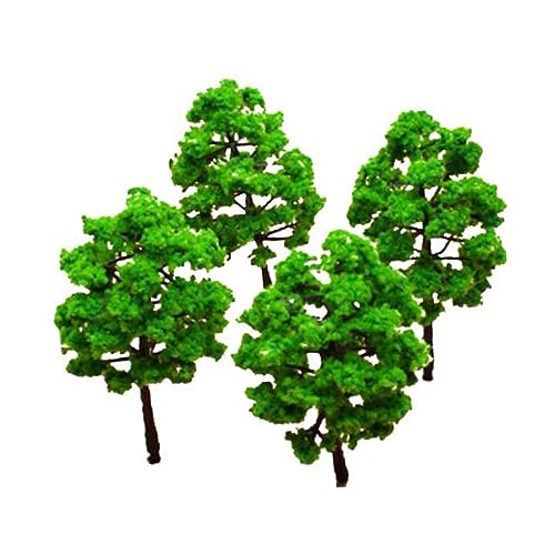 HAPINARY 10St Landschaftsmodellbaum geführter Baum Terrain Wald Anlage Pflanzen Gras modellbäume dekobäume dekobäumchen grüner Modellbaum 3-Zoll-Modellbaum Green von HAPINARY