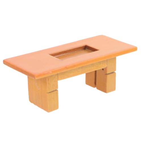 HAPINARY 112 Mini Möbelmodell Couchtisch Mini Teetisch Mini Tisch Miniatur Beistelltische Zum Basteln Miniaturmöbel Und Accessoires Kleiner Teetisch Aus Holz Holzmöbel von HAPINARY