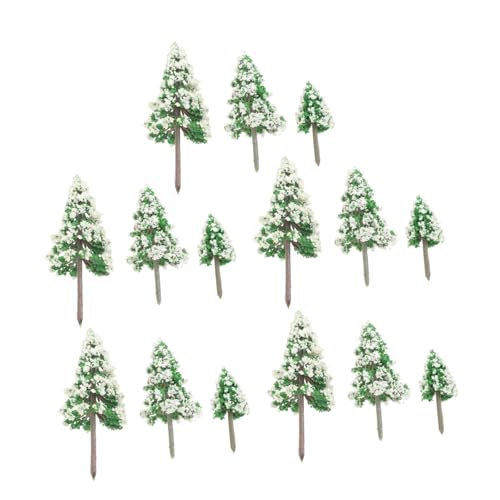 HAPINARY 15St Mini-Zedernbaum Artificial Tree modellbäume Modellbau-Bäume Landschaftsbäume Bäume dekorieren Miniaturbaum Mini-Landschaftsbaummodell Miniatur gefälschter Baum Plastik von HAPINARY