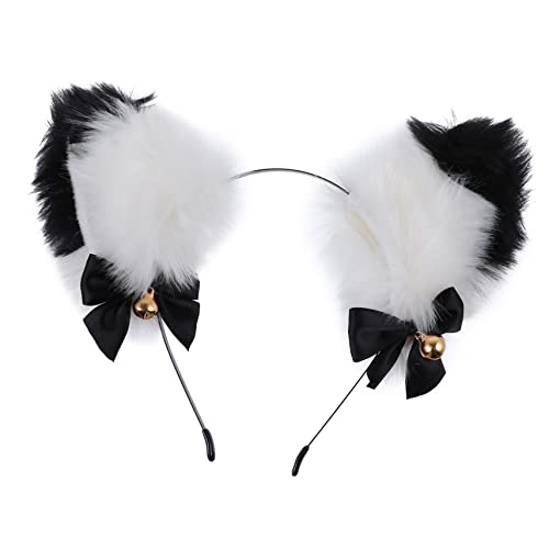 HAPINARY 1stk Glocke Katzenohr Stirnband Katzenohr-stirnbänder Für Mädchen Ohren Stirnband Cosplay Haarnadel-stirnband Stirnband Mit Katzenohren Für Mädchen Ohren-cosplay Wolfsohren Stoff von HAPINARY