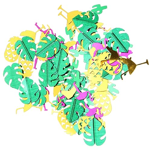 HAPINARY 2 Packungen Schildkrötenblatt-konfetti Schweben Flamingo Thematisiert Gefälligkeiten Aufkleber Hawaii Henne Schwimmbad Party Tiki Strand Kostüm Lager Schwimmer Insel Papier von HAPINARY
