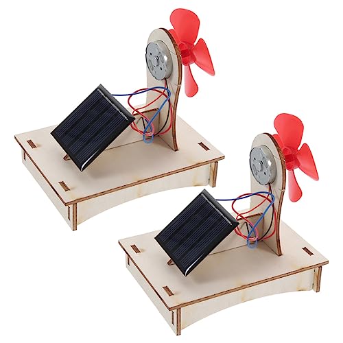 HAPINARY 2 Sätze Pädagogische Solarventilator-Requisite solarbetriebenes Ventilatormodell طاقه شمسيه sonnenenergie Solarventilator, DIY- Modell Einer Solarventilator-Baugruppe von HAPINARY