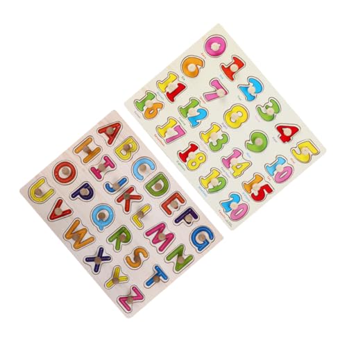 HAPINARY 2 Satz Holzpuzzle für Teiliges Montessori Alphabet und Zahlen Matching Puzzle aus Holz für Kleinkinder Pädagogisches Motorik und Lernfähigkeiten HAPINARY 2 Satz Holzpuzzle für Teiliges Montessori Alphabet und Zahlen Matching Puzzle aus Holz für Kleinkinder Pädagogisches Motorik und Lernfähigkeiten von HAPINARY