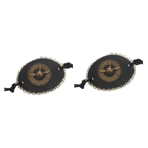 HAPINARY 2st Augenmaske Aus Leder Augenschutz Mit Elastischem Band Elastisches Auge Augenklappe Ornament Tragbare Augenklappe Halloween-augenklappe Neuheit Augenklappe Augenmasken Pu Black von HAPINARY