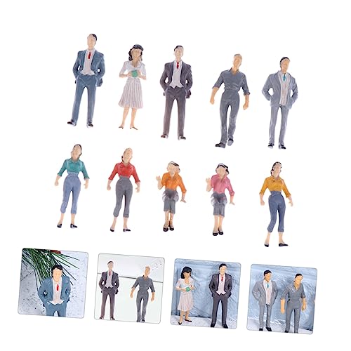 HAPINARY 30 STK vorbildlicher Mann Menschen Figuren Eisenbahnermodell gemalte Menschenfiguren Zug miniaturfiguren miniaturen Figuren Baufiguren Modell Figurenmodelle aus Kunststoff Plastik. von HAPINARY