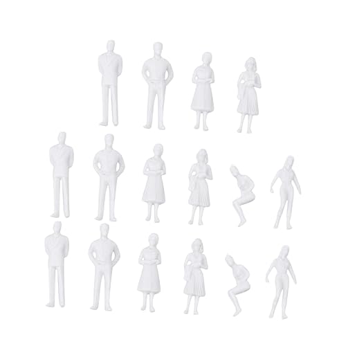 HAPINARY 5 Sets Lebensechte Mini Figuren Mit Weißen Menschen Für Miniatur Puppenhäuser Ideal Für Die Dekoration Von Puppenhauslandschaften Und Modernen Puppenhausmöbeln von HAPINARY