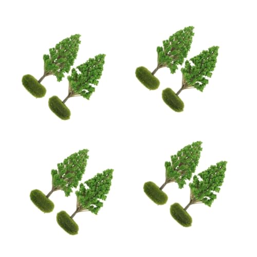 HAPINARY 8 Pcs Baummodell Zug Szenerie Baum Simulation Baum Ornament Szenerie DIY Bäume Zug Modell Bäume Spielzeugbäume Künstliche Bäume Für Modell Zug Miniaturbaum Ornamente Mini Bäume von HAPINARY