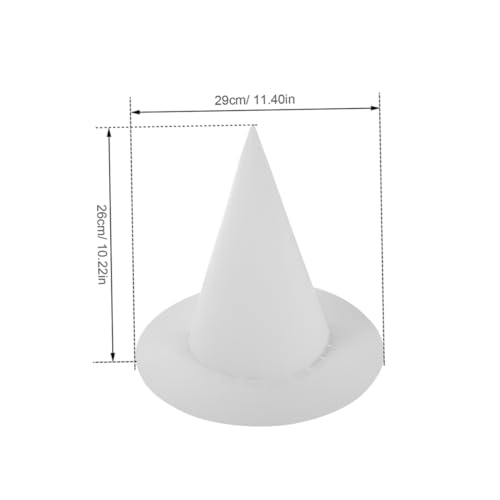 HAPINARY 8 Stück Teiliges Weiße Papierspitzen Hüte für Stabile DIY Hexenhüte aus Robustem Bastelpapier Bemalbar und Wiederverwendbar für Halloween Kostüme Partydekoration und Kreative HAPINARY 8 Stück Teiliges Weiße Papierspitzen Hüte für Stabile DIY Hexenhüte aus Robustem Bastelpapier Bemalbar und Wiederverwendbar für Halloween Kostüme Partydekoration und Kreative von HAPINARY