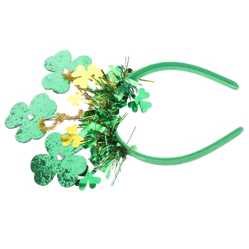 HAPINARY Grünes Kleeblatt Stirnband Für St Patrick'S Day Leichter Und Bequemer Kopfschmuck Mit Quastenverzierung Für Irische Festivalpartys von HAPINARY