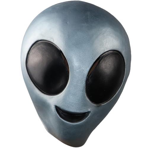 HAPINARY Halloween- Abschlussball-Requisiten -Gesichtsmaske Alien-Maske Für Party Halloween-Alien-Kostüm Halloween-Kostüm Kopfbedeckung Halloween-Alien-Gesichtsmaske von HAPINARY