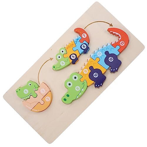 HAPINARY Kleinkind Holzpuzzle Spielzeug Für Kinder Puzzle Für Babys Kinder Dinosaurier Puzzle Kinderspielzeug Säuglingsspielzeug Babyspielzeug Kinderpuzzles Spielzeug Für von HAPINARY