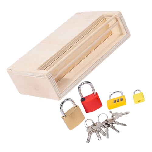 HAPINARY Kleinkind Schloss Lernen 2-3 Jahre Altes Baby Montessori Pädagogisches Schlüssel Lock-Box Spielzeug von HAPINARY