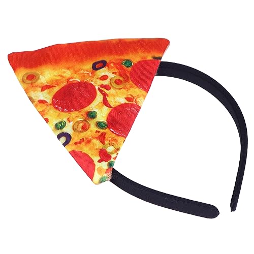 HAPINARY Pizza-Stirnband Haarschmuck halloween kinder Kopfschmuck Haarband Halloween-Pizza-Kopfschmuck Outfit stirnbänder Halloweenkostüm Pizza-Haarband Pizzahaar-Kopfschmuck Filzstoff von HAPINARY