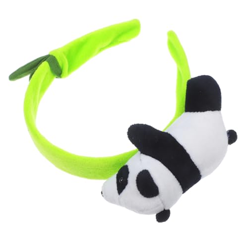 HAPINARY Stirnband Lüfter Plüsch Panda-Haarband Panda-Schlüsselanhänger Bär Schlüsselanhänger party kopfschmuck Festlicher Kopfschmuck Zubehör für Tierhaare schöner Tierkopfschmuck Stoff von HAPINARY