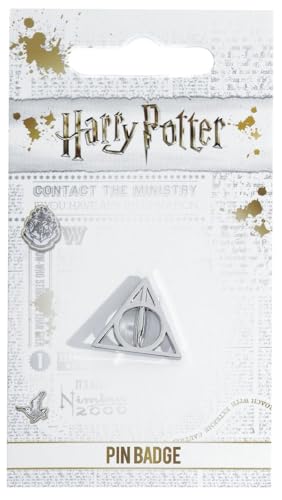 Harry Potter Heiligtümer des Todes Unisex Pin silberfarben Zinklegierung Fan-Merch, Filme von Harry Potter