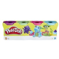 HASBRO B5517EU4 - E4867EU41 Play-Doh 4er Pack hellblau, hellgrün, pink und lila von HASBRO Play-Doh