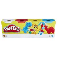 HASBRO B6508ES0 16 x Play-Doh 4er Pack Grundfarben blau, gelb, rot, weiß von HASBRO Play-Doh