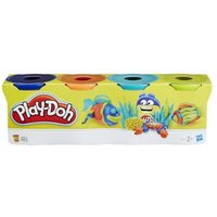 HASBRO B6509ES0 8 x Play-Doh 4er Pack blau, orange, türkis, gelb von HASBRO Play-Doh