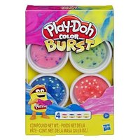 HASBRO E6966EU4 E8060EU40 Play-Doh Color Burst Pastellfarben mit 4 Dosen von HASBRO Play-Doh