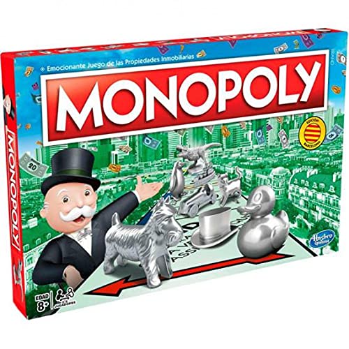 Monopoly Spiel, klassisches Familien-Brettspiel, 2–6 Spieler für Kinder ab 8 Jahren von Monopoly